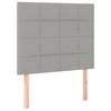 vidaXL Sommier &agrave; lattes de lit avec matelas Gris clair 120x200cm Tissu