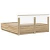 vidaXL Cadre de lit Ch&ecirc;ne Sonoma 180 x 200 cm Bois d'ing&eacute;nierie