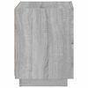 vidaXL Armoire de chevet et lumi&egrave;res LED sonoma gris bois d'ing&eacute;nierie