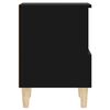 vidaXL Tables de chevet 2 pcs Noir 40x35x50 cm