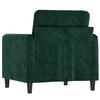 vidaXL Fauteuil Vert fonc&eacute; 60 cm Velours