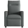vidaXL Fauteuil inclinable de massage en tissu gris fonc&eacute;