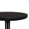 vidaXL Ensemble de bistro 3 pcs Rotin PVC Noir