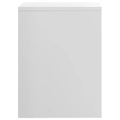 vidaXL Table de chevet Blanc brillant 40x30x40 cm bois d'ingénierie