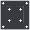 vidaXL Bases de poteau carr&eacute;es 4 pcs anthracite 81x81 mm