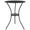 vidaXL Ensemble de bistro 3 pcs Aluminium coulé Noir