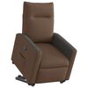 vidaXL Fauteuil inclinable Marron Tissu