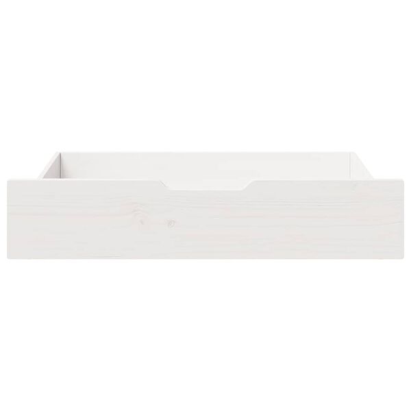 vidaXL Tiroirs sous le lit 2 pcs blanc 85x55x17 cm bois de pin massif