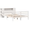 vidaXL Lit bibliothèque sans matelas blanc 135x190 cm bois pin massif