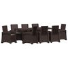 vidaXL Ensemble de salle &agrave; manger pour jardin 9 pc PP