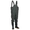 vidaXL Cuissardes avec bottes vert fonc&eacute; taille 45