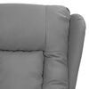 vidaXL Fauteuil Gris Similicuir