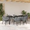 vidaXL Ensemble de salle &agrave; manger pour jardin 7 pcs Anthracite