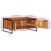 vidaXL Table basse 90x55x40 cm bois massif d'acacia