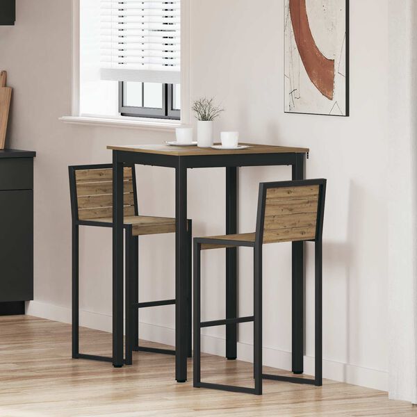 vidaXL Table de bar debout Bois d'ing&eacute;nierie