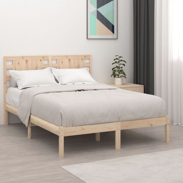 vidaXL Cadre de lit sans matelas 200x200 cm bois massif de pin