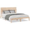 vidaXL Cadre de lit extra long sans matelas 140x210 cm bois massif
