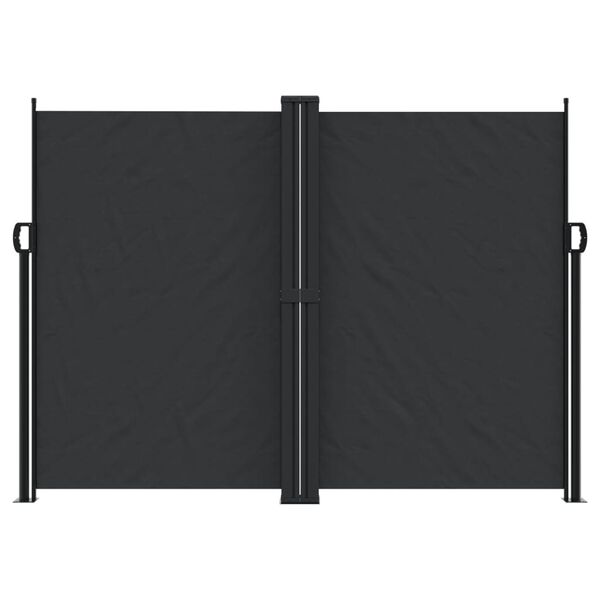 vidaXL Auvent latéral rétractable noir 180x1200 cm
