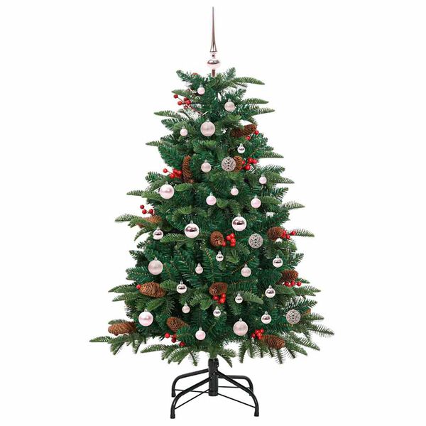 vidaXL Sapin de No&euml;l artificiel Vert 150 cm PVC, m&eacute;tal et plastique