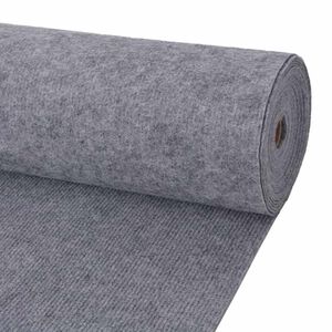 vidaXL Tapis Gris 1,2 x 20 m Polyester