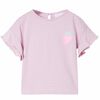vidaXL T-shirt enfants avec manches &agrave; volants lila 104