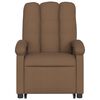 vidaXL Fauteuil inclinable Marron Tissu