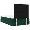 vidaXL Cadre de lit ottoman avec matelas vert fonc&eacute; 120x190 cm velours