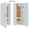 vidaXL Armoire suspendue Blanc 35x34x90 cm Bois d'ing&eacute;nierie