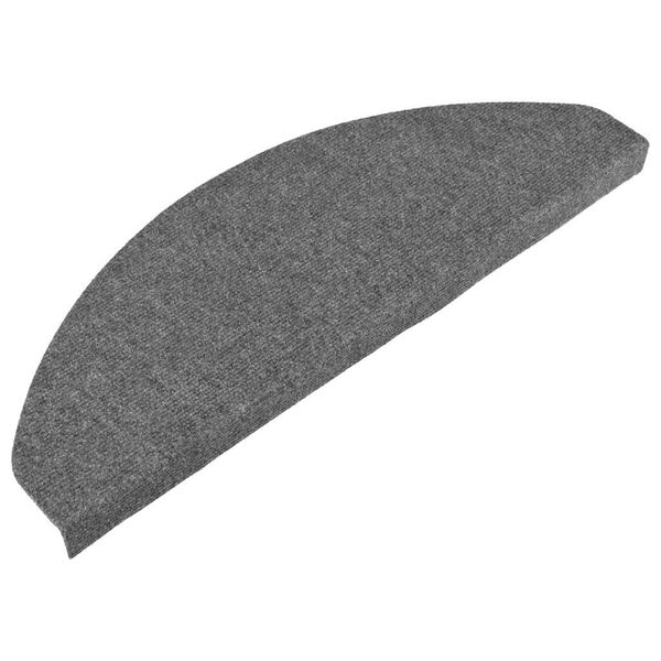 vidaXL Tapis d'escalier auto-adh&eacute;sifs 20 pcs gris 65x22,5x3,5 cm