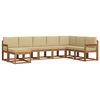 vidaXL Ensemble de canap&eacute;s d'ext&eacute;rieur 8 pc Naturel et Beige