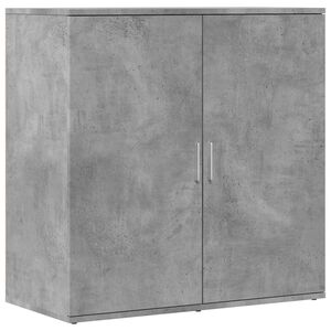 vidaXL Buffet gris b&eacute;ton 79x38x80 cm bois d'ing&eacute;nierie