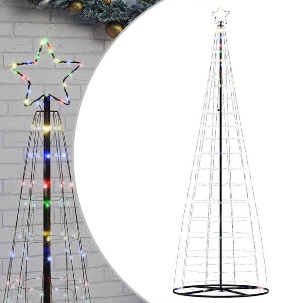 vidaXL Sapin de Noël à LED 550 LED colorées 300 cm