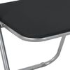 vidaXL Chaise pliante 2 pcs Noir et gris 48 x 43,5 x 81 cm Simili cuir