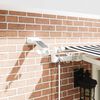 vidaXL Auvent r&eacute;tractable automatique avec LED anthracite et blanc