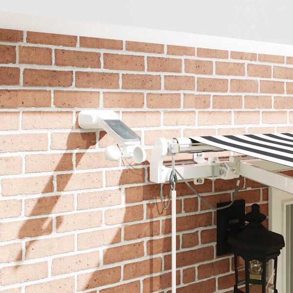 vidaXL Auvent r&eacute;tractable automatique avec LED anthracite et blanc