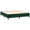 vidaXL Sommier &agrave; lattes de lit et matelas Vert fonc&eacute; 200x200cm Velours