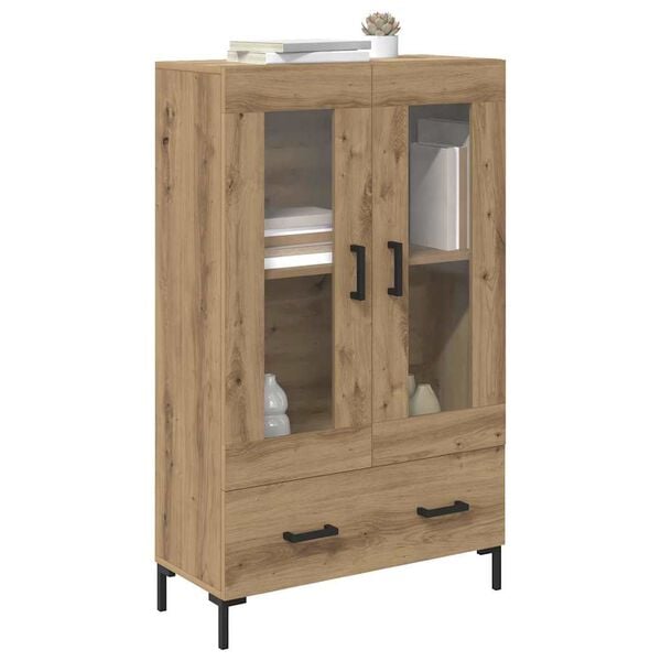 vidaXL Haut Armoire avec tiroir Ch&ecirc;ne artisanal 69,5 x 31 x 115 cm