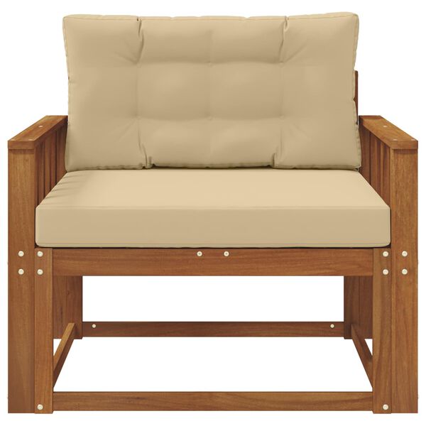 vidaXL Sofa de milieu ext&eacute;rieur Bois d'Acacia Massif Naturel