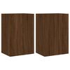 vidaXL Meubles TV muraux 2 pcs ch&ecirc;ne marron 40,5x30x60 cm