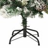vidaXL Sapin de No&euml;l pr&eacute;-&eacute;clair&eacute; avec neige floqu&eacute;e/c&ocirc;nes 120cm PVC/PE