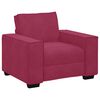 vidaXL Ensemble de canap&eacute;s 3 pcs avec coussins Rouge bordeaux Velours