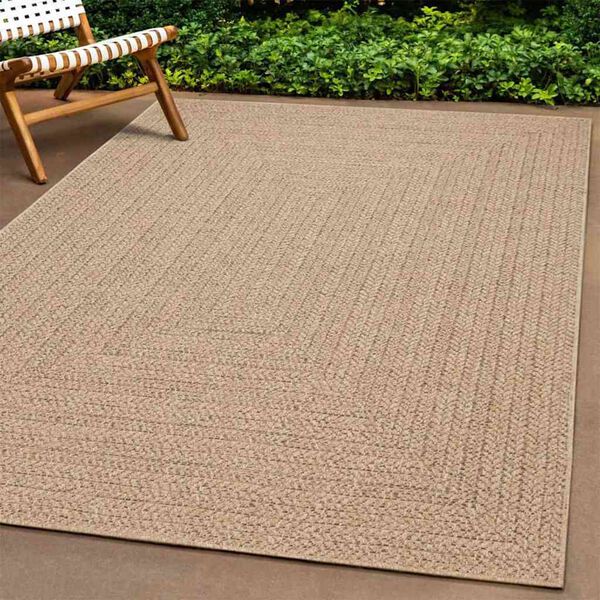 vidaXL Tapis ZIZUR beige 240x340 cm aspect de jute int&eacute;rieur ext&eacute;rieur