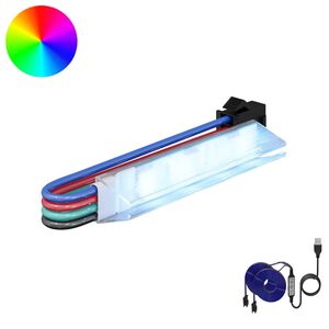 vidaXL Bande LED 2 pcs Noir et Multicolore 1745 mm Cuivre et plastique