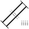 vidaXL Grille de Fen&ecirc;tre 76 x 30 cm Acier enduit de poudre Noir