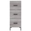vidaXL Buffet Sonoma gris 34,5x34x90 cm Bois d'ing&eacute;nierie