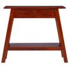 vidaXL Table console Marron classique 90x30x75 cm Bois d'acajou massif