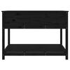 vidaXL Jardini&egrave;re et &eacute;tag&egrave;re Noir 111,5x111,5x81 cm Bois massif de pin