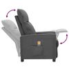 vidaXL Fauteuil de massage Gris fonc&eacute; Tissu