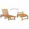 vidaXL Transat 1-personne 2 pcs Marron Bois d'Acacia Massif