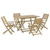 vidaXL Ensemble &agrave; manger de jardin 5 pcs Bois d'acacia solide